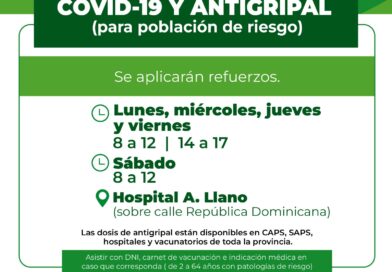 Salud Pública recuerda quiénes deben recibir la vacuna antigripal y refuerzos por Covid-19